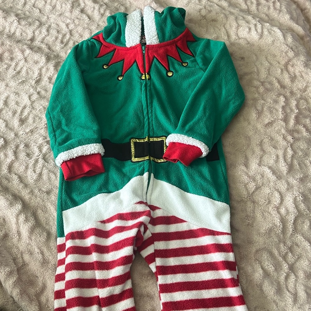 Elf suit footie